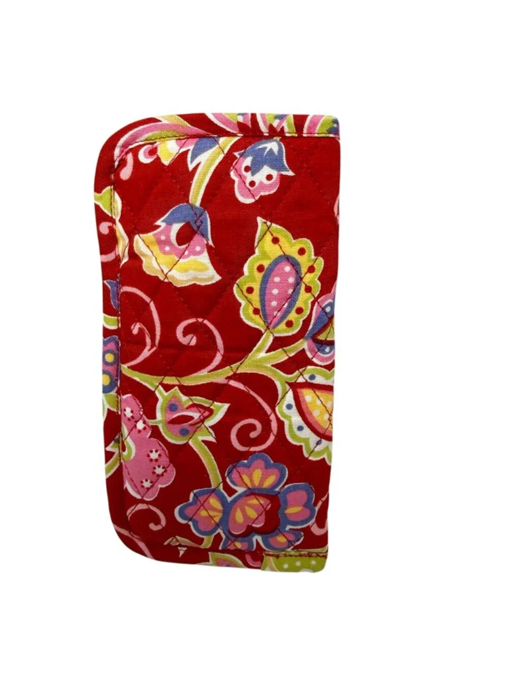 Quilted Keepers Eyeglass Cases Pair French Country Floral Red Yellow